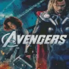 Avengers Thor And Black Widow Diamond Painting