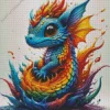 Baby Colorful Dragon Diamond Painting