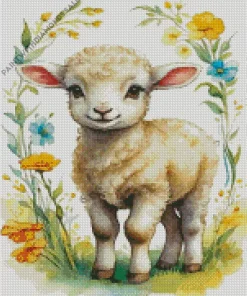 Baby Lamb Animal Diamond Painting