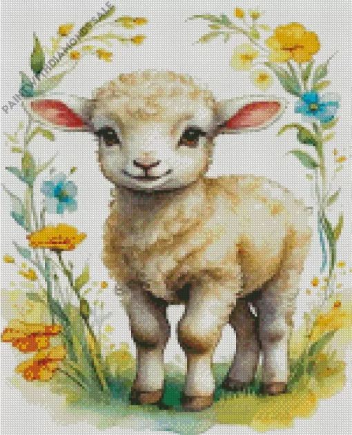 Baby Lamb Animal Diamond Painting