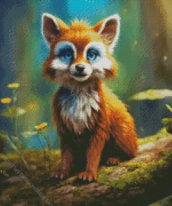 Baby Red Fox Diamond Painting