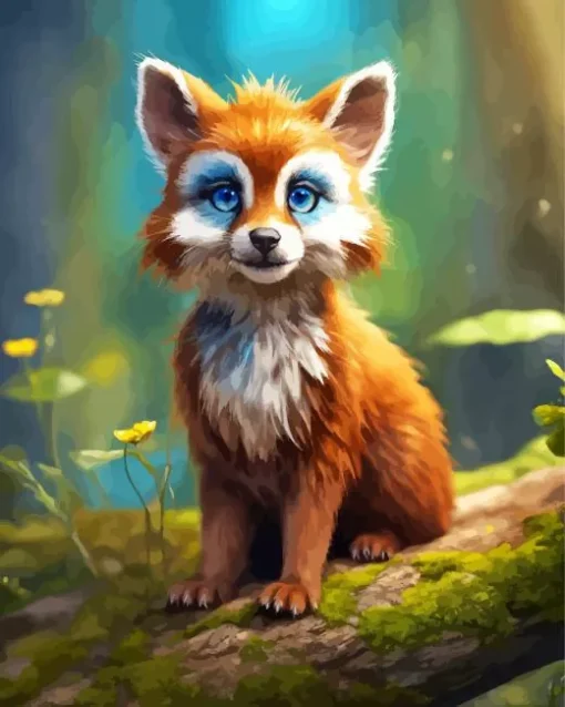 Baby Red Fox Diamond Painting