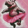 Ballet Hippo Diamond Painting