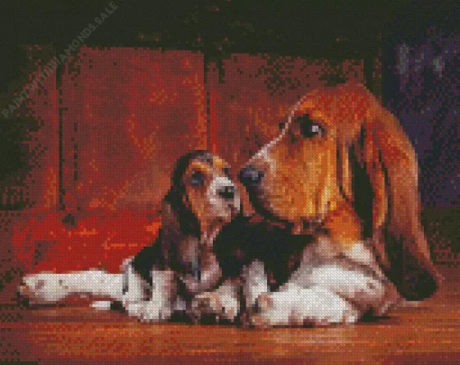 Basset Hound Puppy Diamond Painting