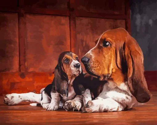 Basset Hound Puppy Diamond Painting