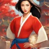 Beautiful Mulan Diamond Painting