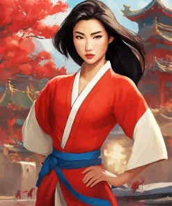 Beautiful Mulan Diamond Painting