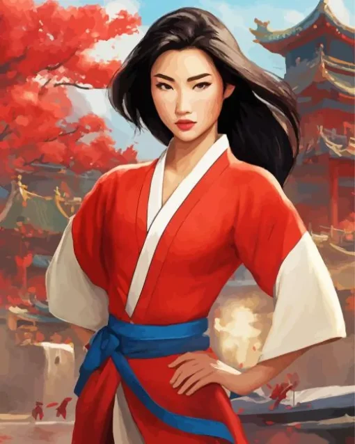 Beautiful Mulan Diamond Painting