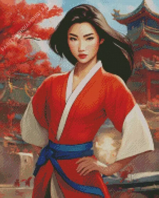 Beautiful Mulan Diamond Painting