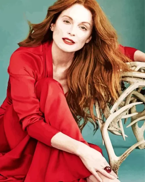 Beautiful Julianne Moore Diamond Painting