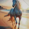 Beautiful White Horse Diamond Painting