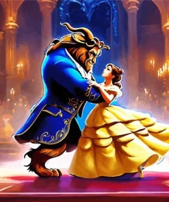 Beauty And The Beast Art Diamond Painting