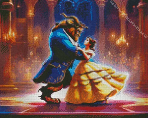 Beauty And The Beast Art Diamond Painting