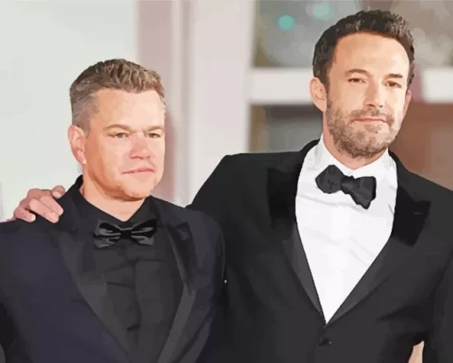 Ben Affleck And Matt Damon Diamond Painting