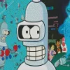 Bender Futurama Diamond Painting