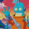 Bender Futurama Cartoon Diamond Painting