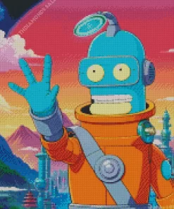 Bender Futurama Cartoon Diamond Painting