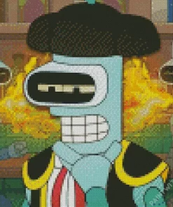 Bender Futurama Season 4 Diamond Painting