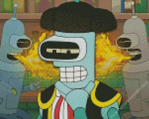 Bender Futurama Season 4 Diamond Painting