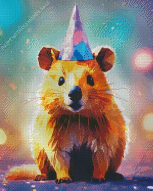 Birthday Guinea Pig Diamond Painting