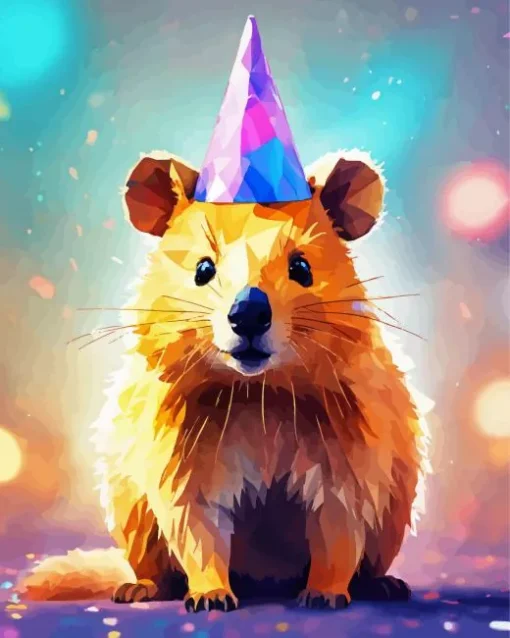 Birthday Guinea Pig Diamond Painting