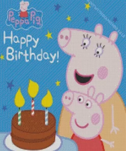 Birthday Of Peppa Diamond Painting