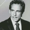 Black And White Ben Stiller Diamond Painting