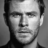 Black And White Chris Hemsworth Diamond Painting