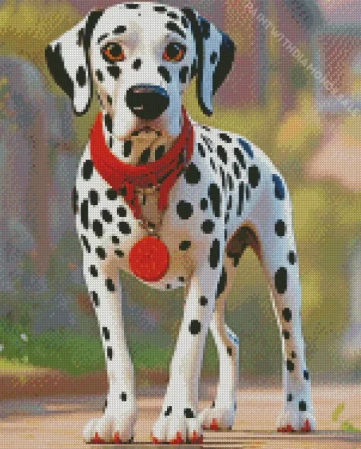 Black And White Dalmatian Diamond Painting