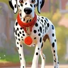 Black And White Dalmatian Diamond Painting