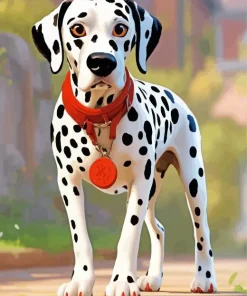 Black And White Dalmatian Diamond Painting