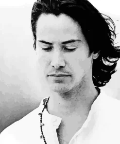 Black And White Keanu Reeves Diamond Painting