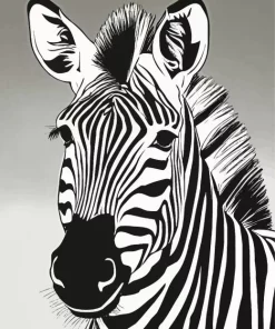 Black And White Zebra Diamond Painting