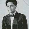 Black And White Trevor Noah Diamond Painting