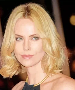 Blonde Charlize Theron Diamond Painting