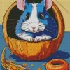 Blue Guinea Pig Diamond Painting