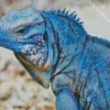 Blue Iguana Diamond Painting