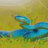 Blue Snake Diamond Painting