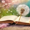 Book And Dandelion Diamond Painting