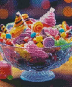 Bowl Of Candies Diamond Painting