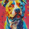 Bullmastiff Colorful Dog Diamond Painting