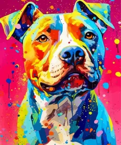 Bullmastiff Colorful Dog Diamond Painting