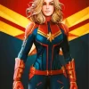 Captain Marvel Art Diamond Painting