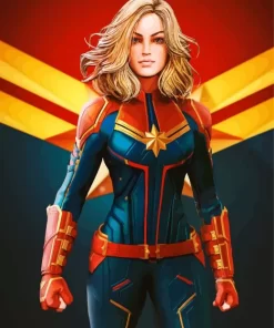 Captain Marvel Art Diamond Painting