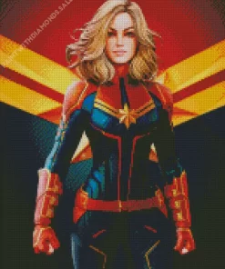 Captain Marvel Art Diamond Painting