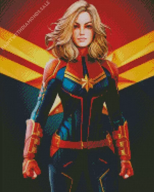 Captain Marvel Art Diamond Painting