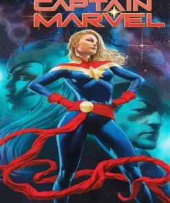 Captain Marvel Comic Poster Diamond Painting