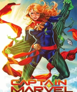 Captain Marvel Cover Diamond Painting