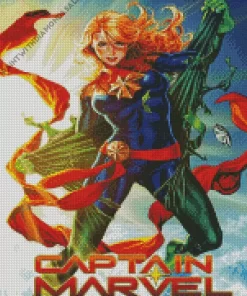 Captain Marvel Cover Diamond Painting