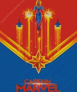 The Captain Marvel Poster Diamond Painting